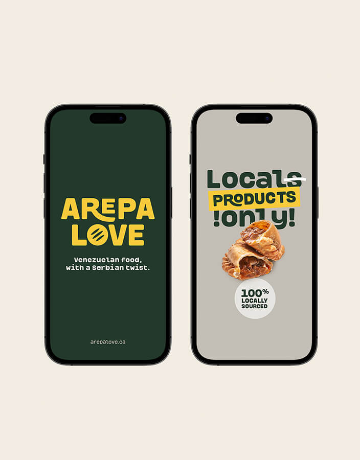 Arepa Love's social media posts.
